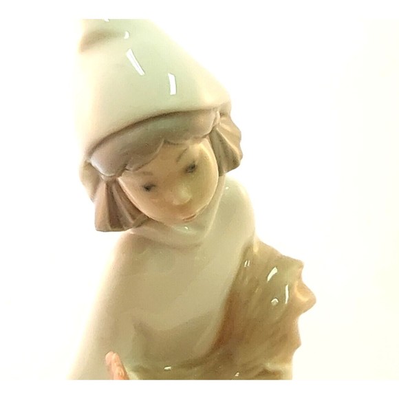 Lladro Daisa Statue Figurine Girl W/ Rooster Chicken Home Decorative 8" Retired - Picture 8 of 11